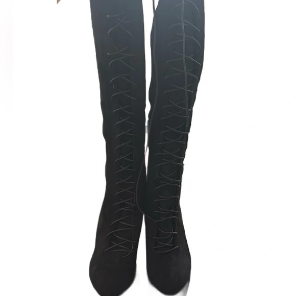 STEVE MADDEN LACE UP O ER THE KNEE BOOTS - Picture 3 of 5